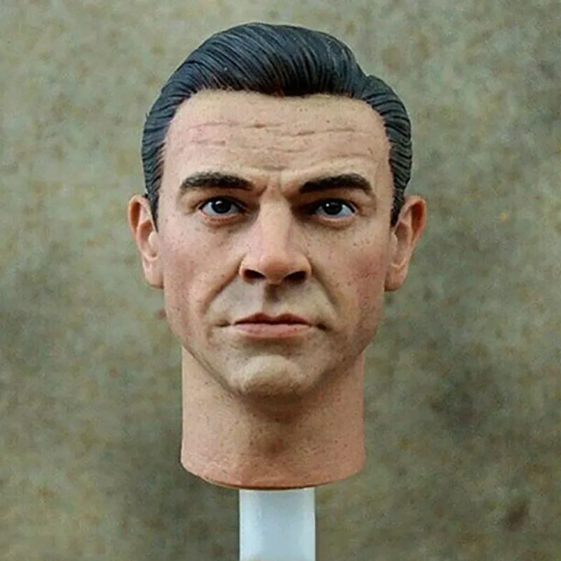 

1/6 Sean Connery Head Sculpt PVC Male Head Carving Fit 12'' Action Figure Body