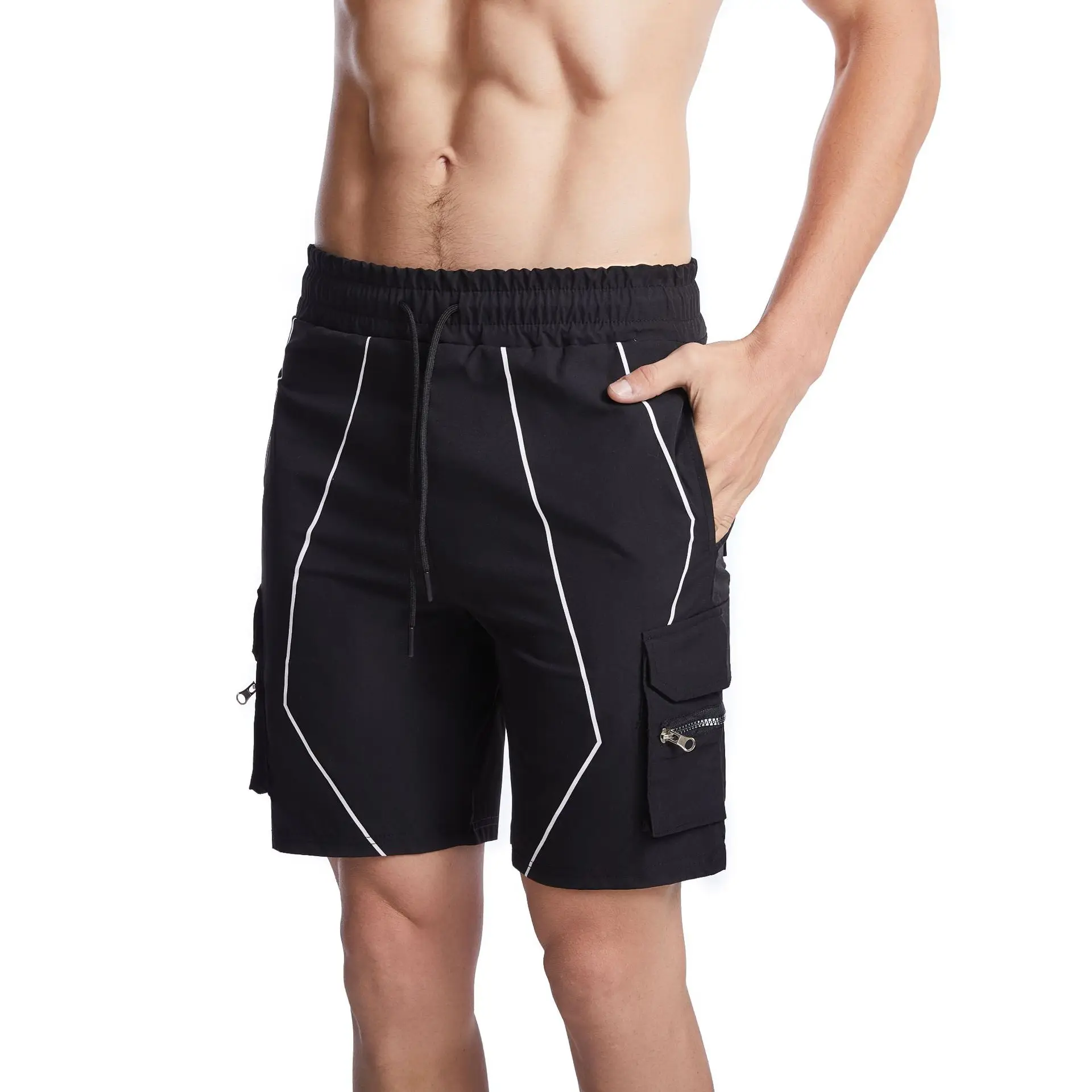 Новинка 2021 модные мужские шорты-карго в европейском и американском стиле