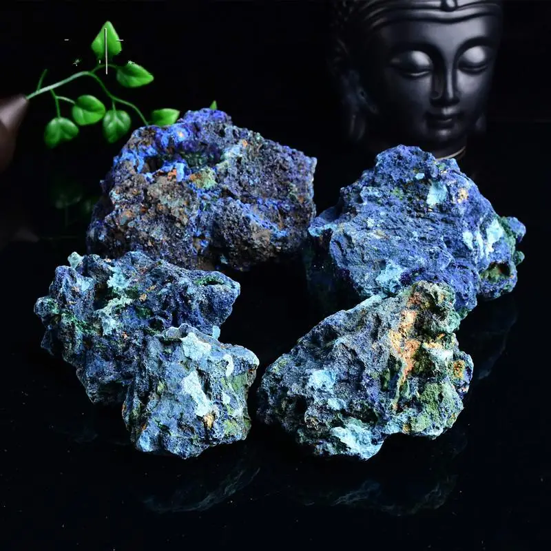 Азуритовые натуральные Минеральные Кристаллы 5 10 см коллекция образцов из