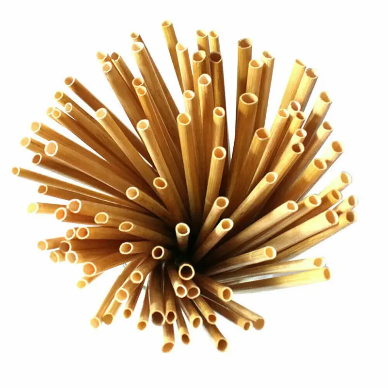 100 шт одноразовые биоразлагаемые натуральные соломинки экологически чистые