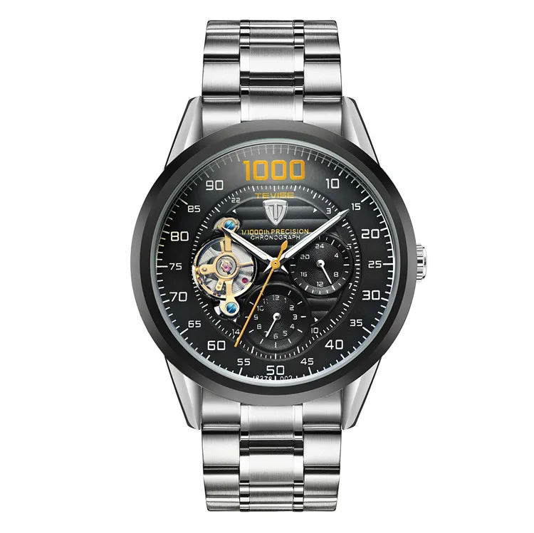 

2021Men's Luxury Watch Fashion Simple Fashion Band Steel Band Dial Men's Quartz Watch Gift Watch Men's Mechanical Watch -Q7