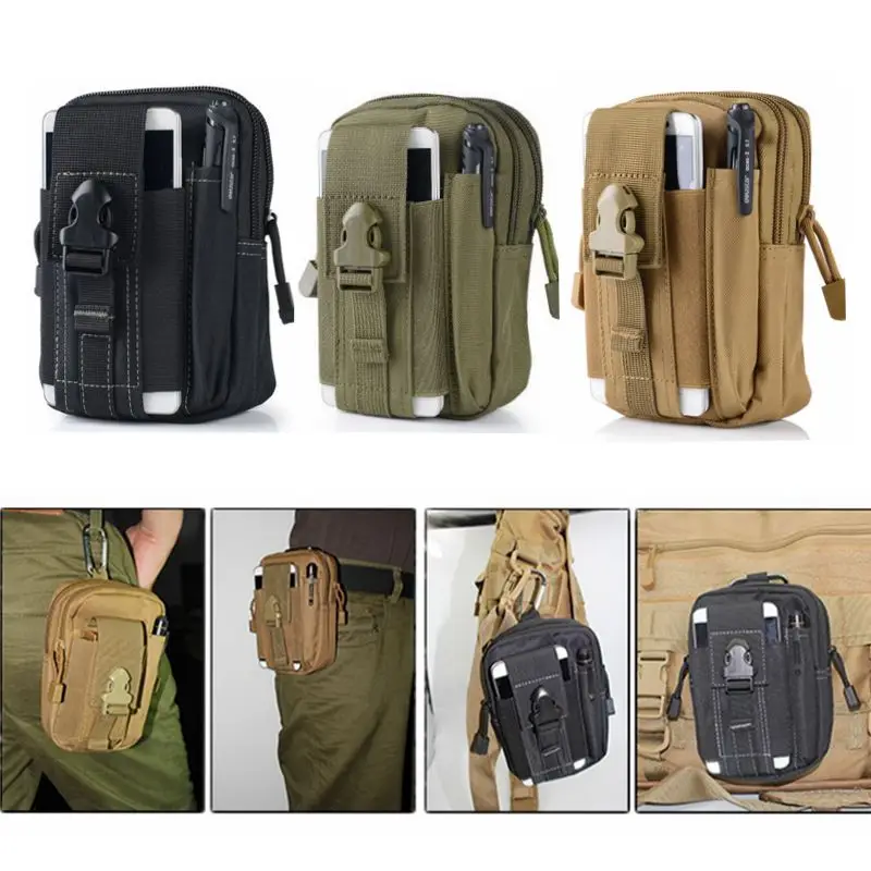 Наружная мини-сумка Molle, Военная Мужская поясная сумка, тактическая охотничья многофункциональная сумка для путешествий, кемпинга, телефона