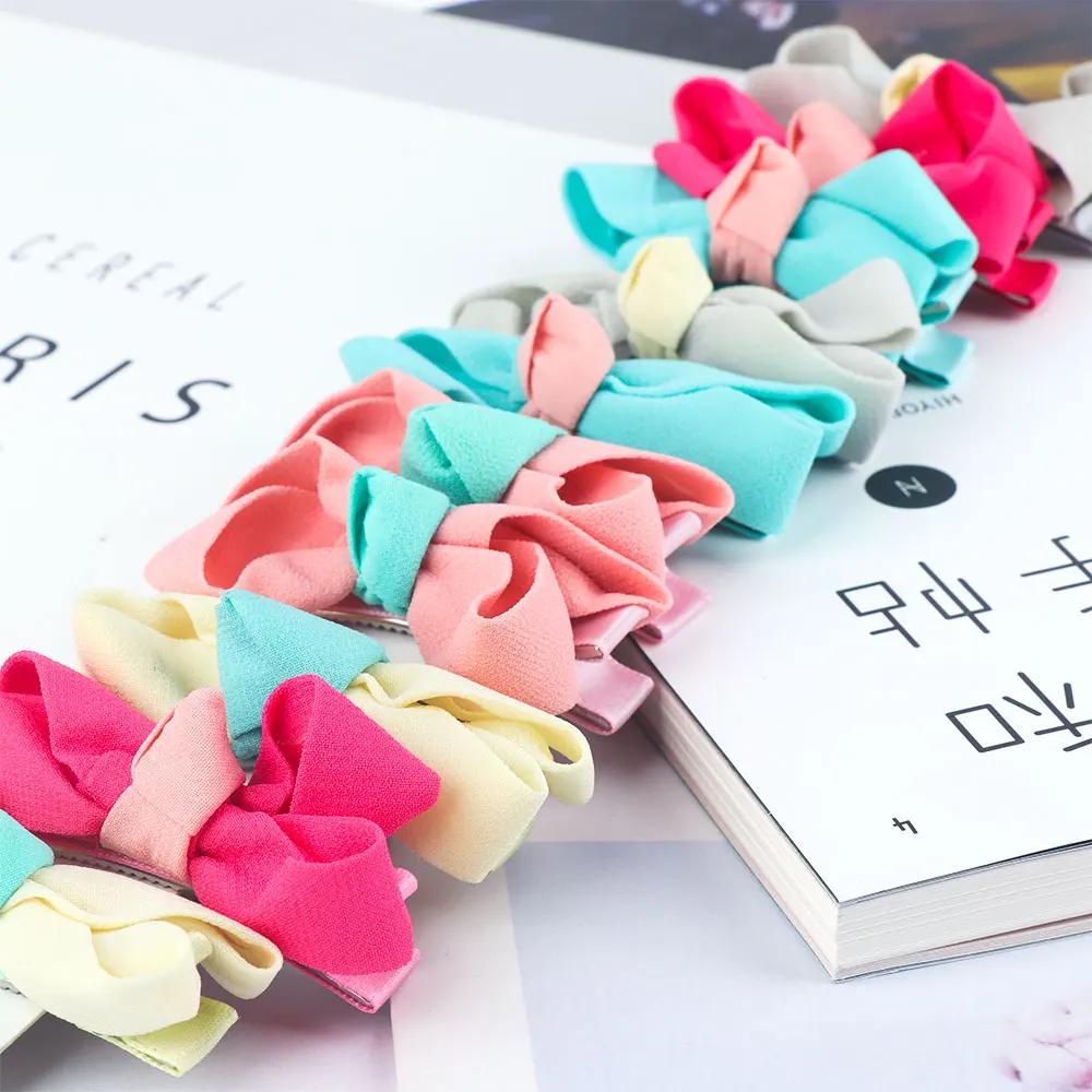 2 шт./компл. милые детские заколки с бантом шпильки в форме бабочки для маленьких