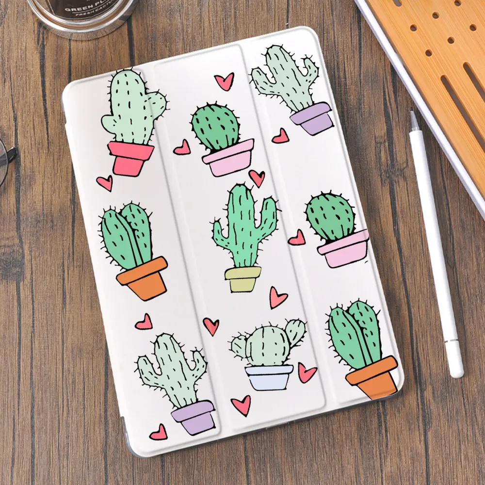 

Cute Cactus For iPad Air 4 2 3 10.2 8th 2020 7th Generation Case With Pencil Holder iPad Case For iPad Pro 11 12.9 2020 Mini 5 4