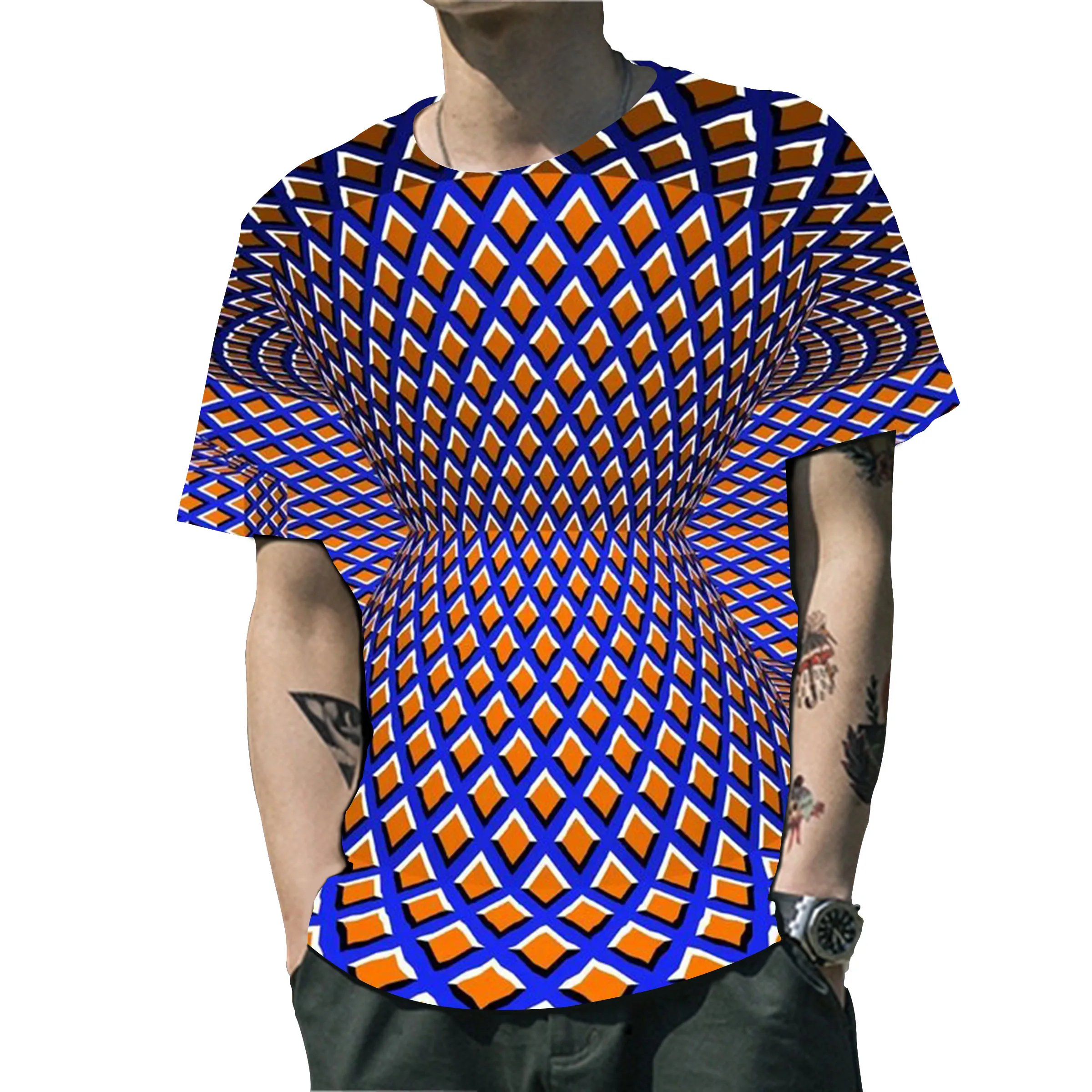 

Футболка мужская с круглым вырезом, Модный повседневный Топ в стиле Харадзюку, рубашка с коротким рукавом, модная уличная одежда, Топ