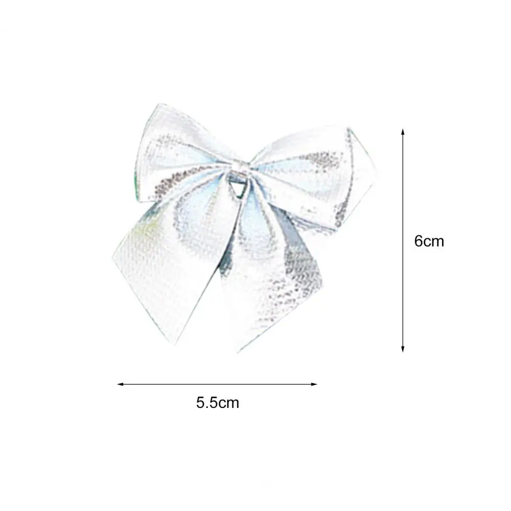 

12Pcs Christmas Decorations Eco-friendly Realiscti Looking Non-woven Fabric Butterfly Bow-knot Hanging Decor for Home