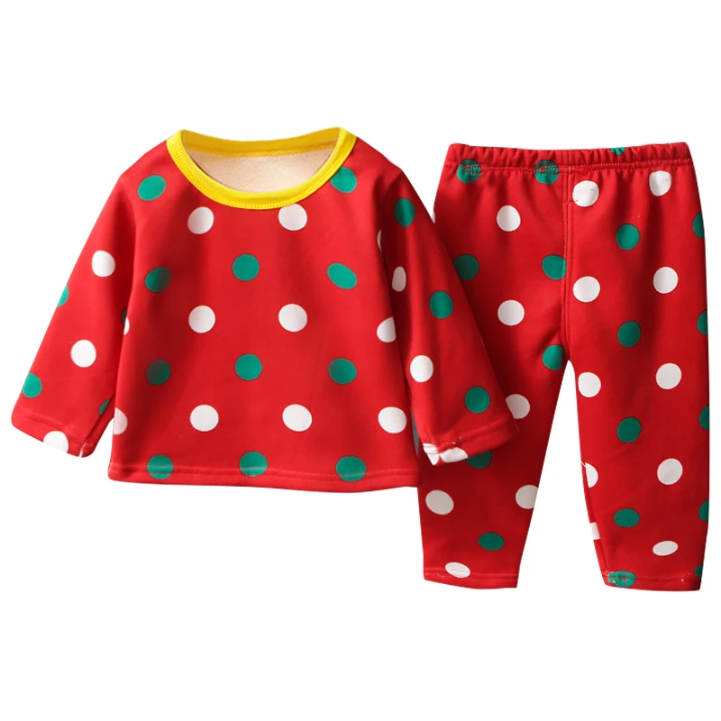 Костюм детский осенний из шелка атласа штанов и топа в горошек | Детская одежда
