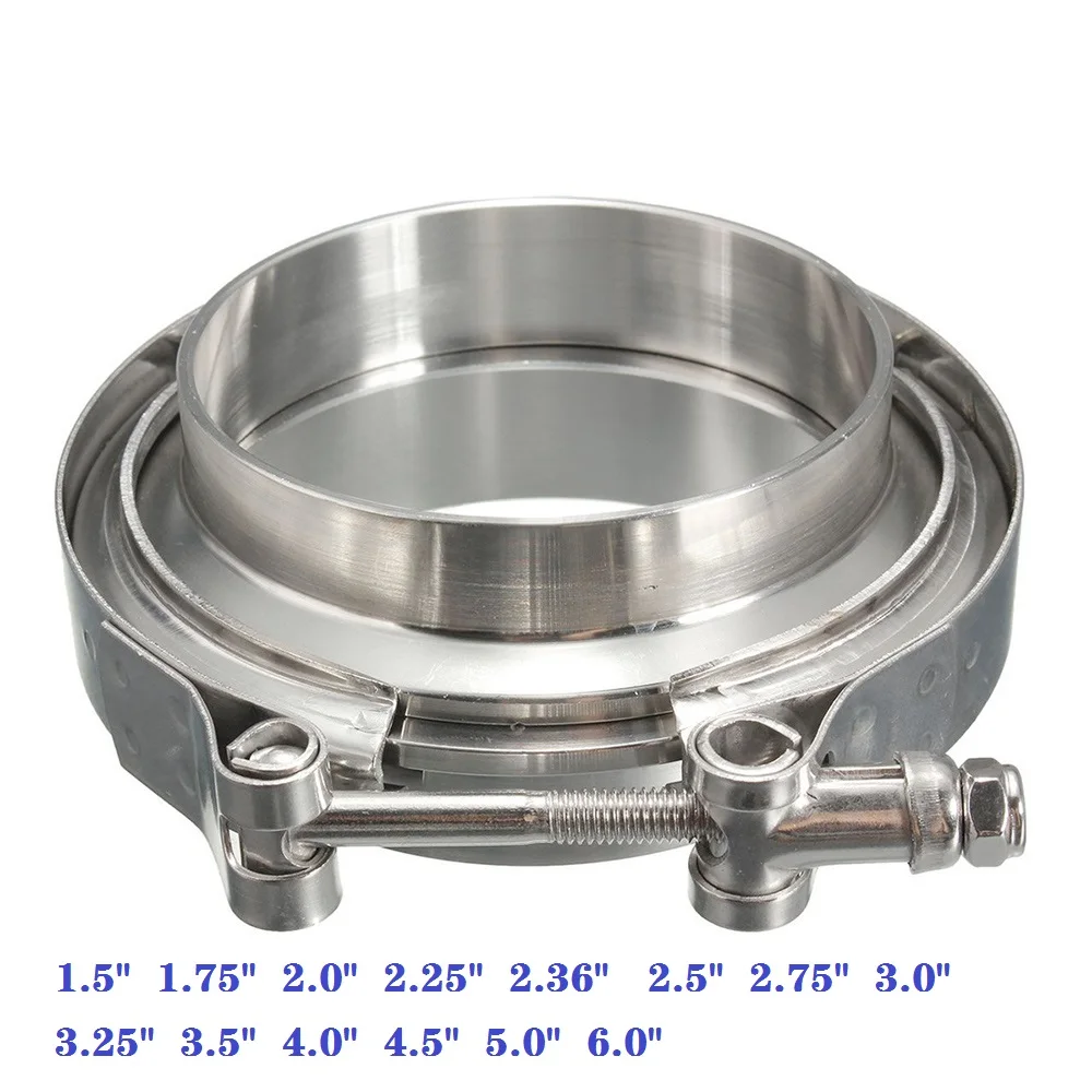 

ZUCZUG 1.5-6.0" tubor exhaust V band clamp with male and female flange Design for exhaust pipe clamp stainless steel 304