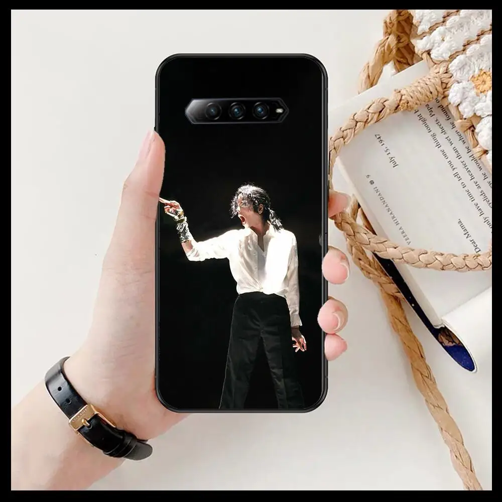 

Michael Jackson King of pop Anime Phone Case For xiaomi redmi Black Shark 4 Pro 2 3 3s Cases Helo Black Cover Silicone Back Pre