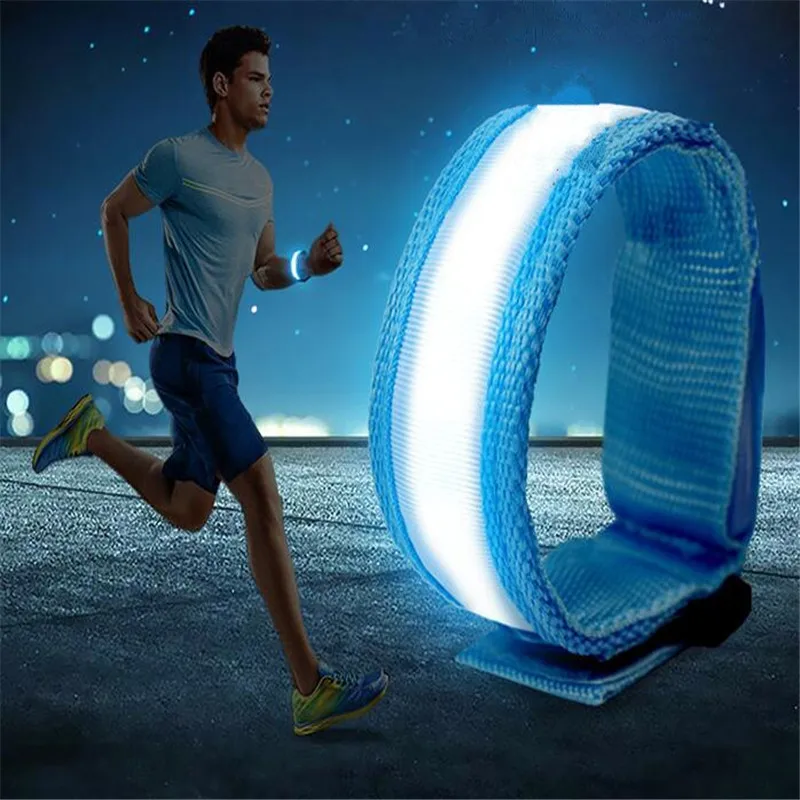 Outdoor Sports Running Light Jogging LED Night Run Cycling Bike Portable Bracelet Lights Armband Strap Safety Camping Tool | Спорт и