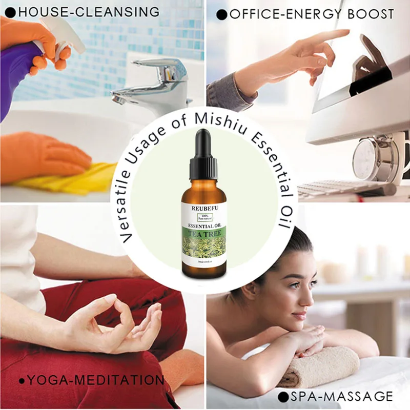 SNMLPM 30 мл натуральные эфирные масла для чайного дерева диффузор Эфирные