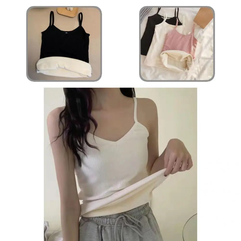 

Knitting Vest Warm Comfortable Skin-friendly Solid Color Slim Knitting Top Knitting Top for Vacation