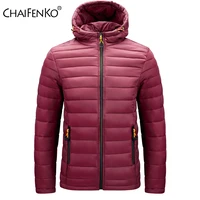 chaifenko winter warm waterproof jacket men 2020 new autumn thick hooded cotton parkas mens fashion casual slim jacket coat male