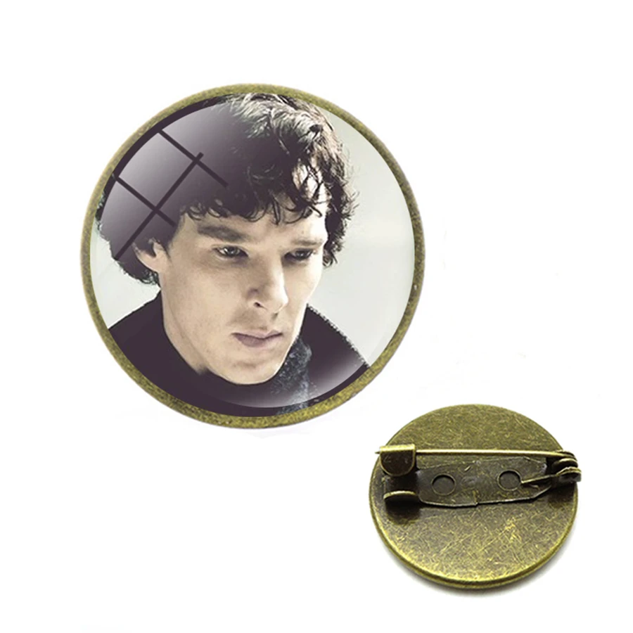 Винтажная брошь с шерлоком Холмсом Бенедиктом на булавке антикварная мода для