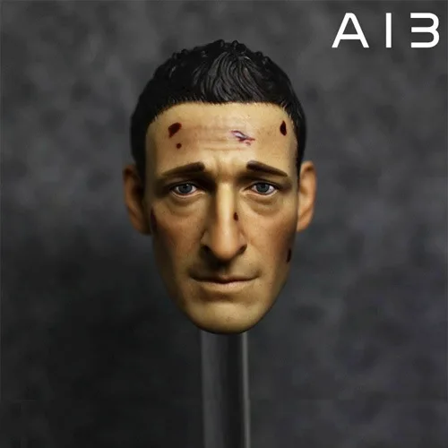 

1/6 Male Head Sculpture Soldier Royce Battle Damaged Model for 12 inch action figure