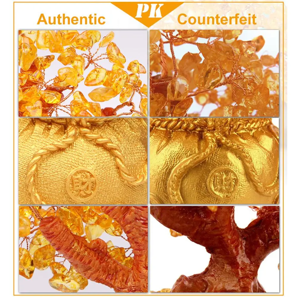 Искусственное дерево для денег украшение деревьев удачи нежный красивый золотой