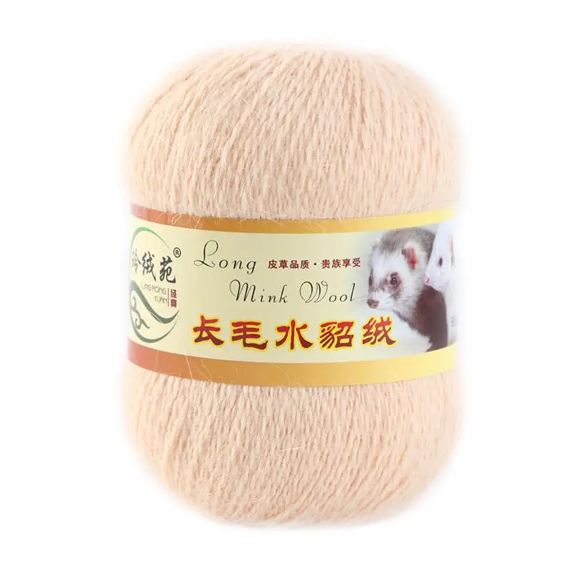 50 граммов на человека Высококачественная мягкая норковая шерсть ручная вязка