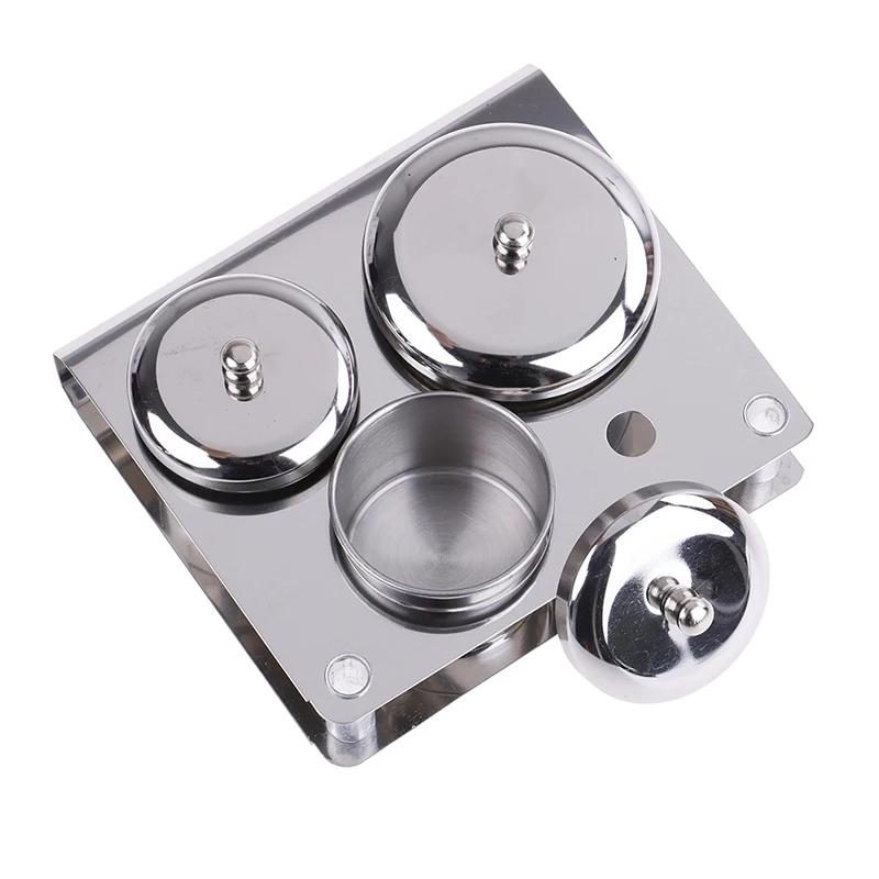 3 шт./компл. контейнер для жидкости из нержавеющей стали маникюра