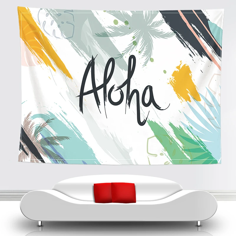 Настенная ткань гобелен цветок настенная модный Настенный Ковер новое