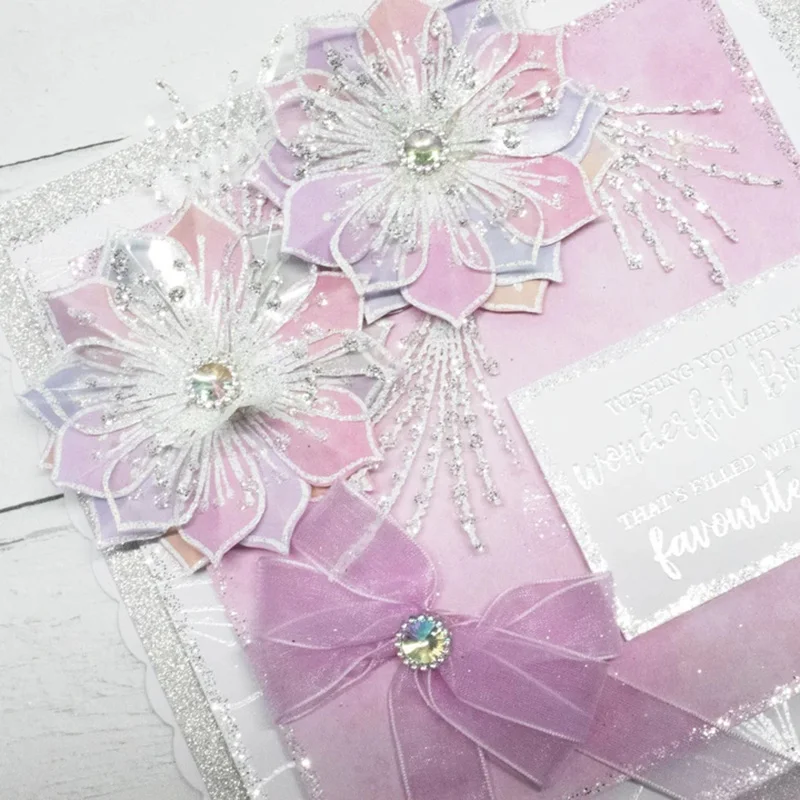 

JC Vine Flowers Rubber Stamps and Metal Cutting Dies Scrapbooking Craft Stencil Card Make Album Sheet Decoration 2020 Template