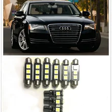 9 шт. Белый светодиодный интерьер посылка комплект для AUDI A1 A3 A4 A6 A8