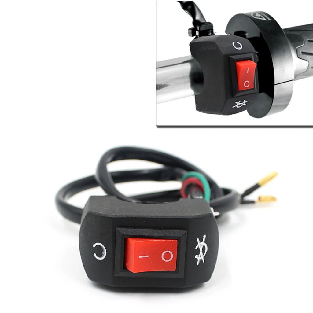 

Motorcycle Dirt Bike Handlebar ATV Headlight on-OFF Kill Stop Switch