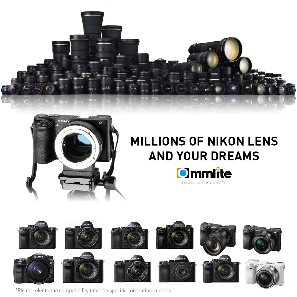 COMMLITE CM-ENF-E1 PRO электронный адаптер для крепления объектива с автофокусом Nikon Tamron