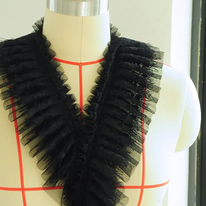 2 метра/лот 10 см кружевные ресницы с оборками слоя кружевная одежда мечты