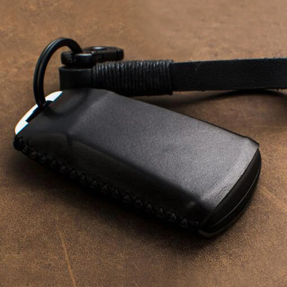 

Genuine Leather Car Key Cover Case For Audi A4 B9 A5 S4 S5 Q7 Q5 TT 2016 2017 2018 2019 2020 Smart Remote Key Fob Car Styling