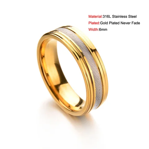 Обручальные кольца из титановой стали с гравировкой золотого цвета для мужчин обручальные кольца для женщин обручальные ювелирные изделия