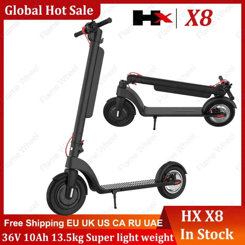 Складной электрический скейтборд HX X8 скутер велосипед складной 36 в 10 Ач