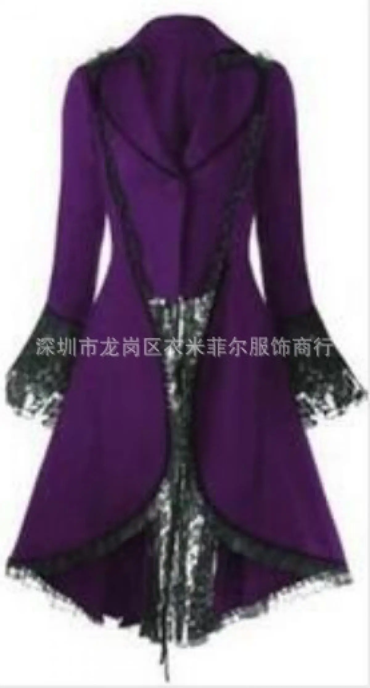 Длинная кружевная Женская куртка в стиле стимпанк | одежда