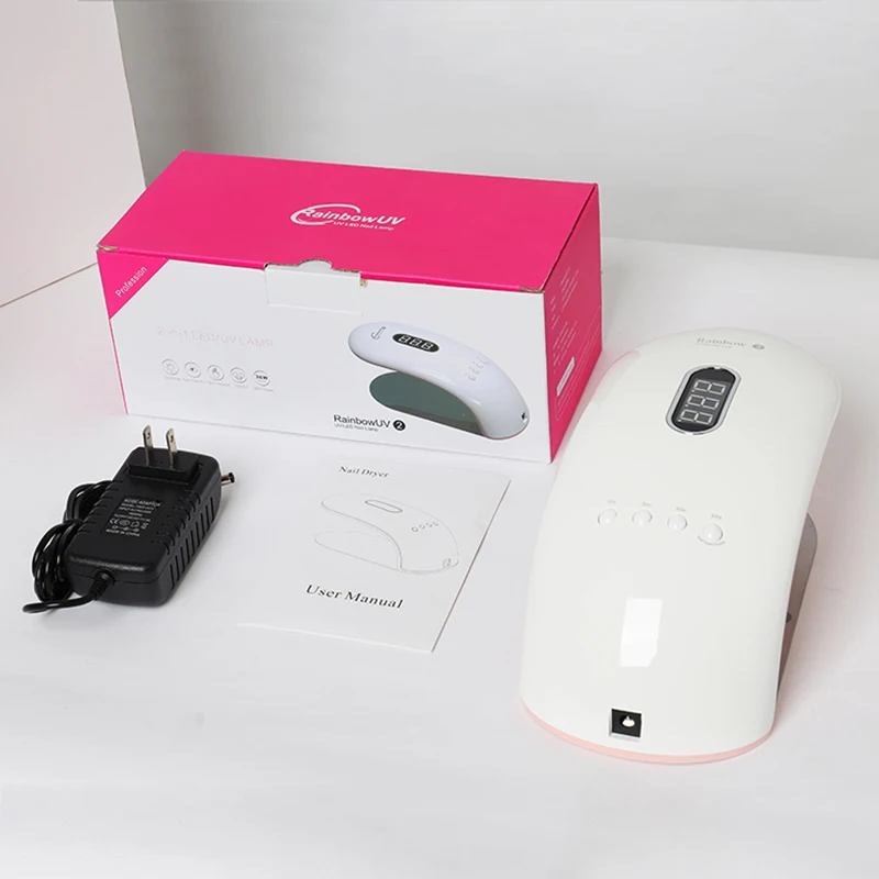 36 Вт тонкая светодиодная УФ лампа 15 ламп для ногтей пальцев Гель лак сухой