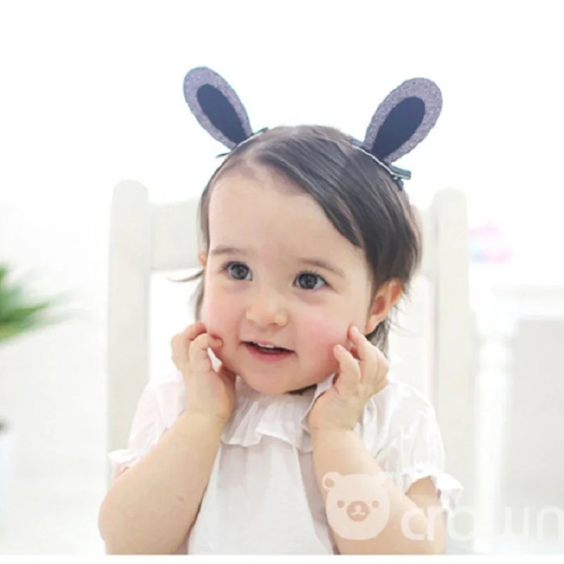 2/10 шт./компл. милые заколки для волос девочек блестящая Радужная ткань цветы с