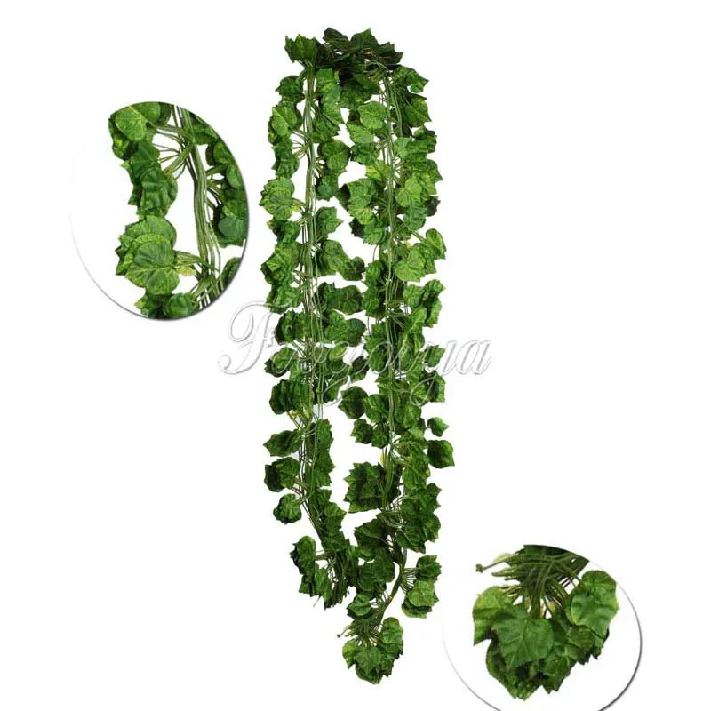 12 шт./лот искусственные листья винограда гирлянды цветы лианы свадебные