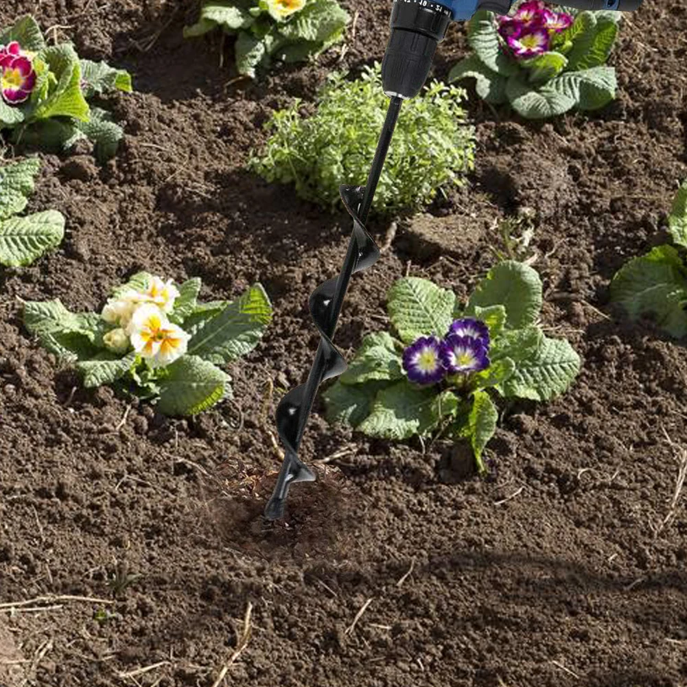 Садовый плантатор спиральное сверло Цветочная лампочка шестигранный вал шнек