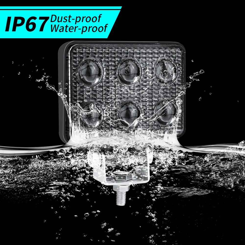 3 ”12В 48 Вт 6LED рабочий светильник Точечный для вождения противотуманных фар