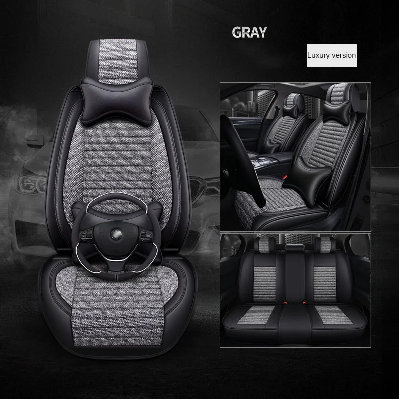 Универсальный кожаный льняной чехол на автомобильное сиденье для Lexus все модели