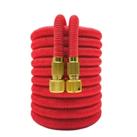 garden water hose expandable double metal connector high pressure pvc reel magic water pipes for garden farm irrigation car wash
