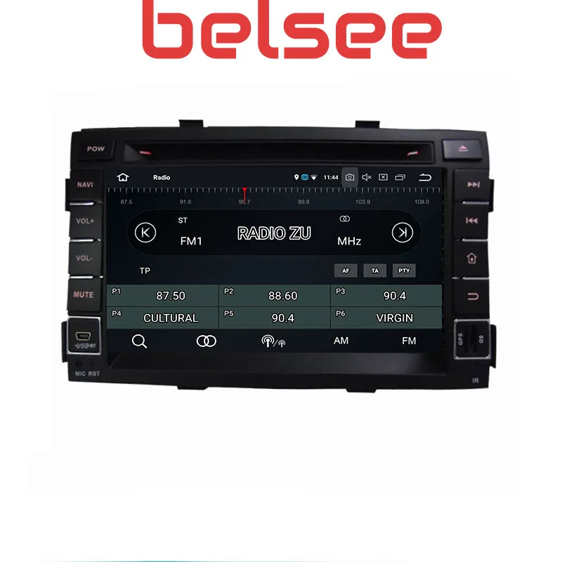 Belsee 2009 2010 2011 2012 KIA Sorento Радио стерео аудио Системы Android 9,0 Авто головное устройство gps навигация 8 Core, 4 Гб+ 64 Гб gps DVD