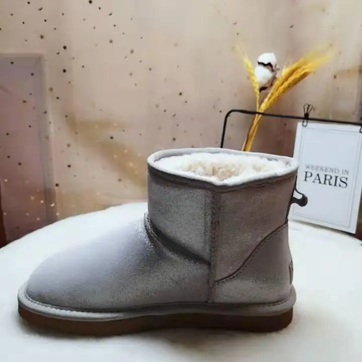 ; зимние сапоги на натуральном меху; botas mujer; классические Водонепроницаемые зимние сапоги из натуральной воловьей кожи; зимняя обувь для женщин