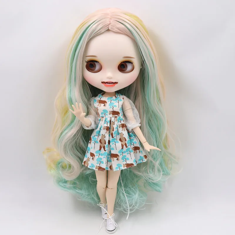 Кукла Blyth ICY DBS с резными губами и открытым ртом матовая индивидуальным лицом