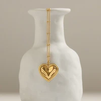 heart shaped necklace plated with super beautiful classic atmosphere luxury jewelry birthday wedding anniversary gift