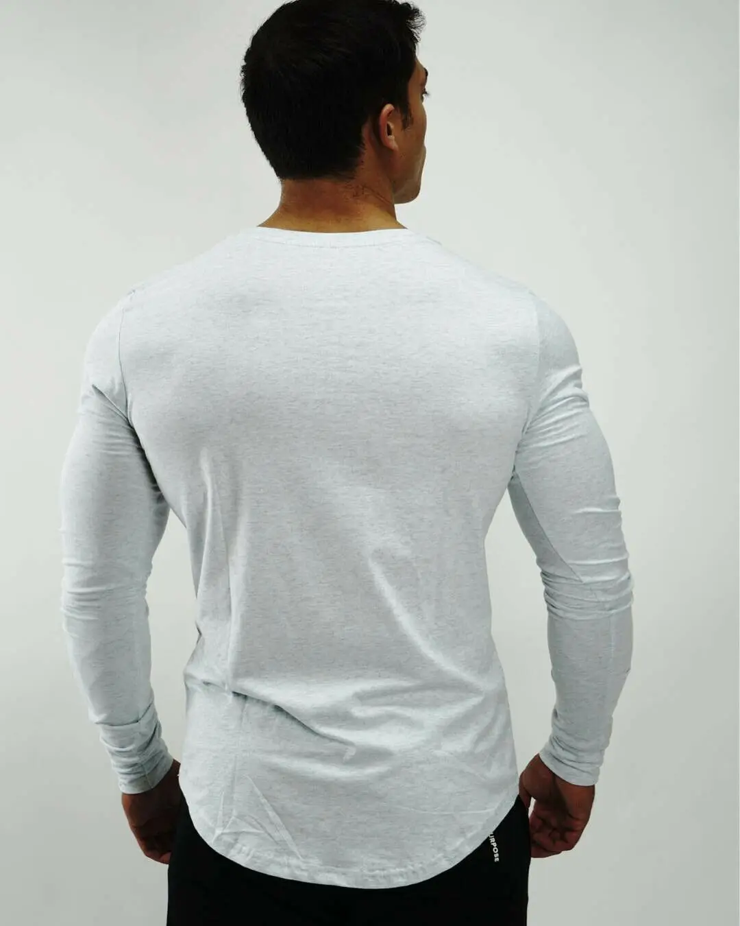 Повседневные рубашки для мужчин облегающая футболка с длинным рукавом занятий