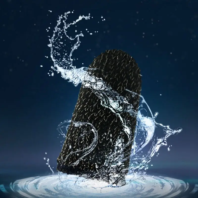 1 пара впитывающая пот трикотажная ткань пальцевая крышка игры сенсорный экран пальчиковые рукава