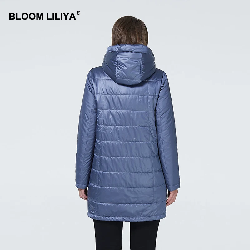 BLOOM LILIYA 2020 Новинка Весна Женская Куртка Стеганое Пальто Полиэстер Женские Куртки