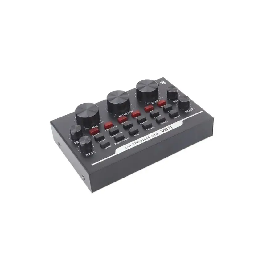 V8 обновленная Звуковая карта для компьютера|Аксессуары микрофонов| |