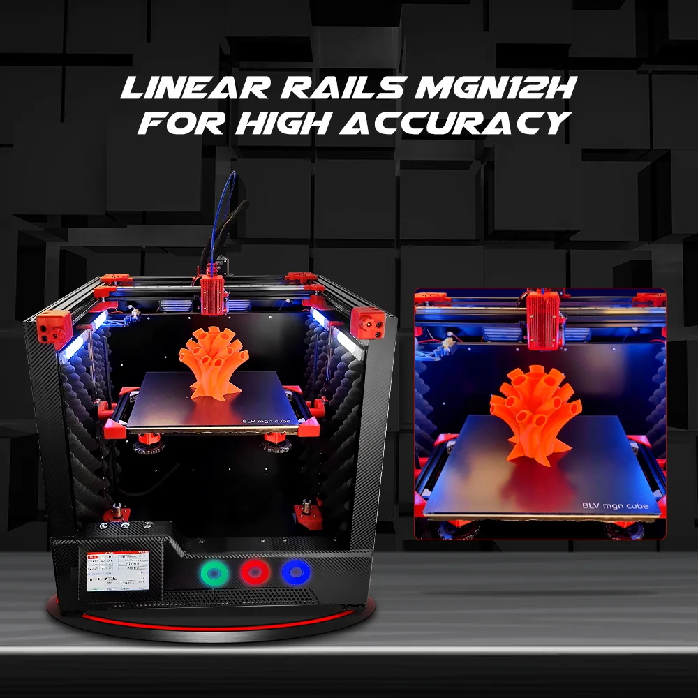 BLV MGN Cube 3d printer full kit no including printed parts 365mm Z axis height blv 3d printer kit