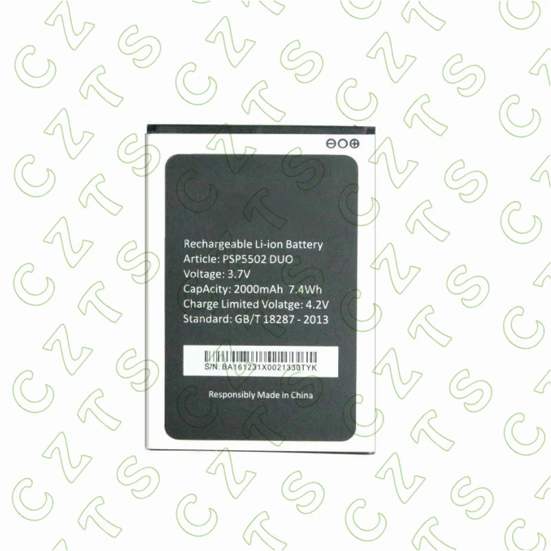 Новый PSP5502 DUO 3 7 V 2000mAh аккумулятор для телефона Prestigio Muze A5 / Wize N3 PSP3507 PSP3507|battery for|battery
