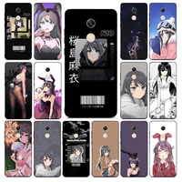 maiyaca sakurajima mai anime phone case for redmi note 8 7 9 4 6 pro max t x 5a 3 10 lite pro